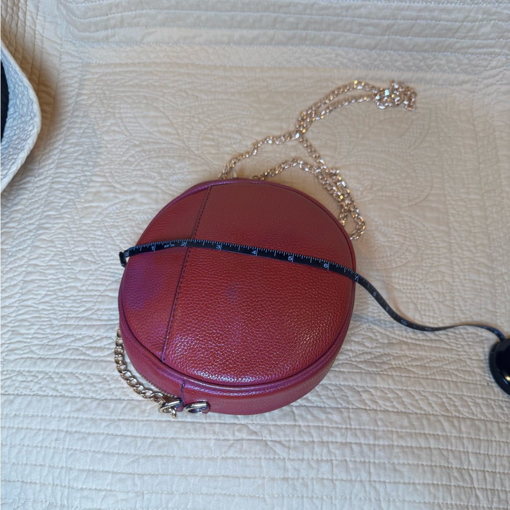 Michael Kors Round Crossbody Bag - Rich Red - Picture 12 of 14